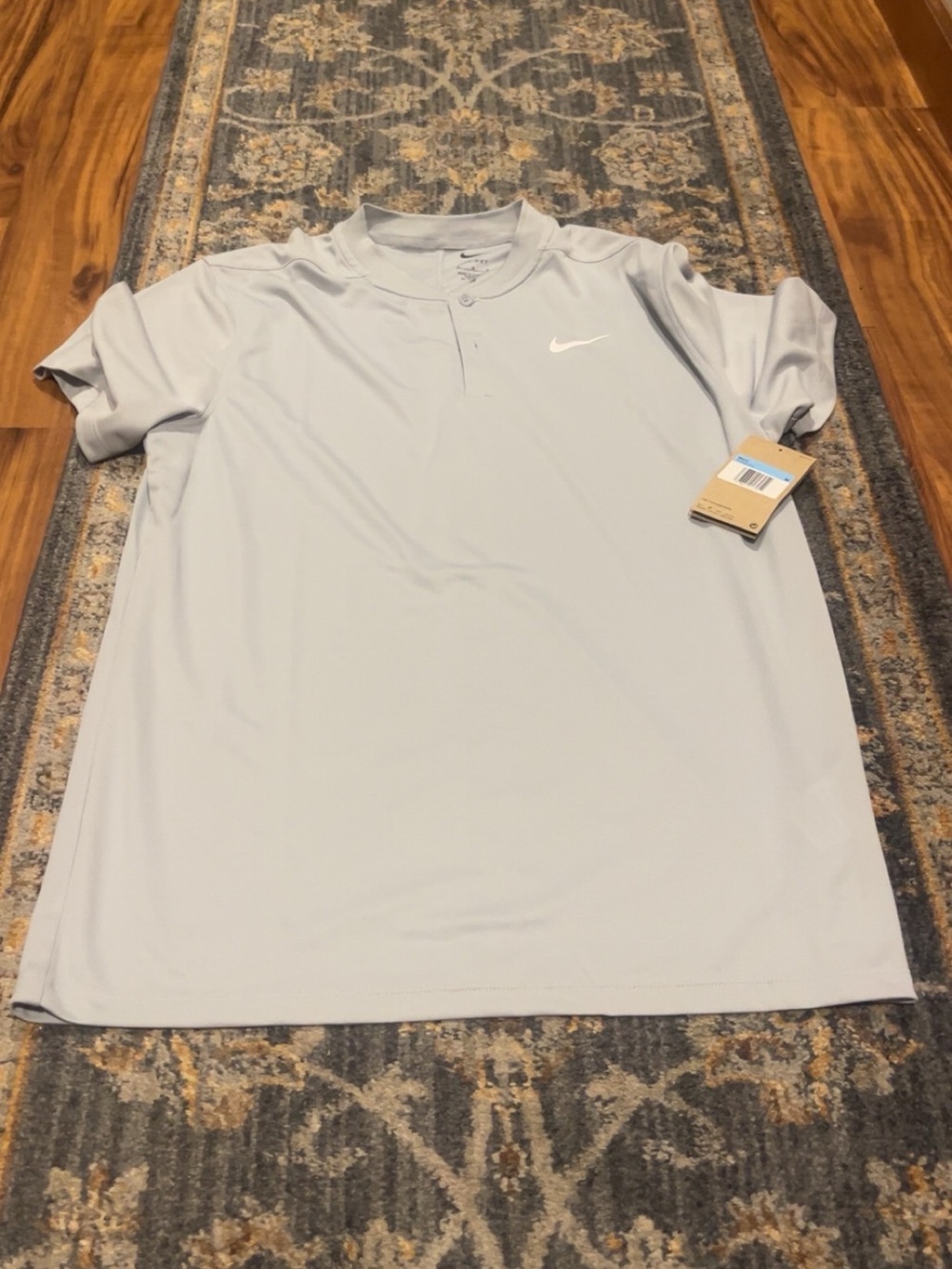 Nike Men’s Pale Blue Short-Sleeve Polo